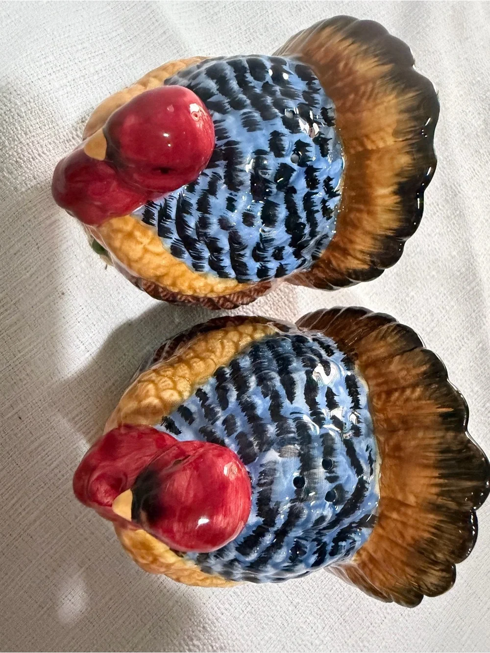 Salt & pepper Ceramic Turkey Set thanksgiving barncore grandmacore classic fall